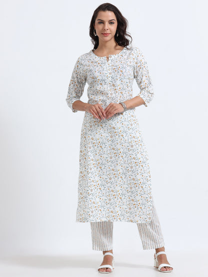 Bloom Floral Kurti Set for women, designed with a blend of modern style and traditional elegance."