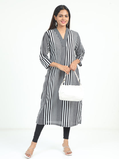 Striped Cotton Kurti